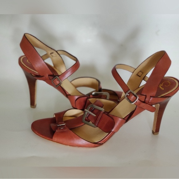 NWT Cole Haan Gia Leather Woodbury Brown Sandals Sz 10M - Picture 6 of 8